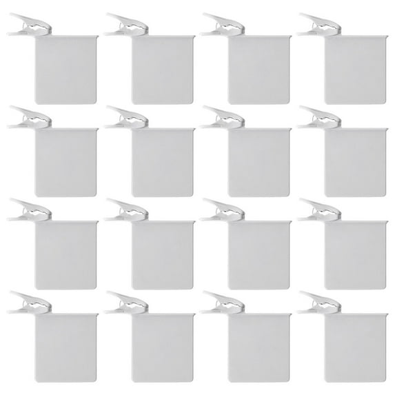FRCOLOR 16pcs Fridge Divider Adjustable Clear Fridge Clips Retractable Fridge Door Organizer Clip Snap Refrigerator Side Door Separators Grid Divider