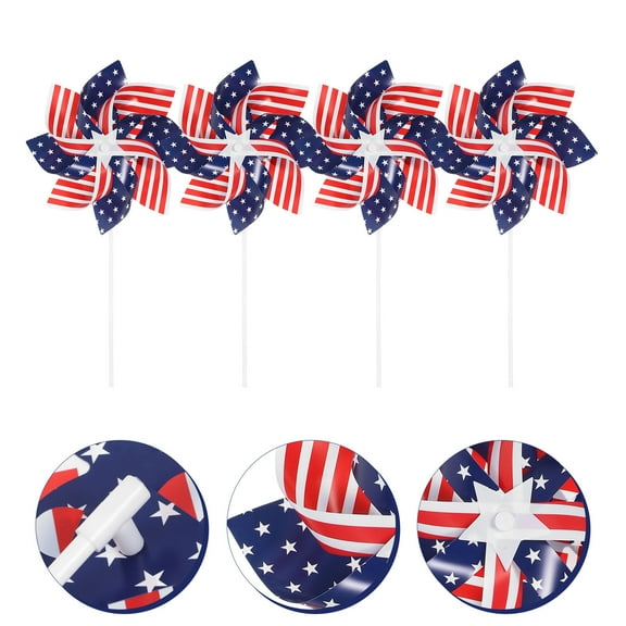 FRCOLOR 18 Pcs Wind Spinners for Garden Wheels Desk Whirligigs Pinwheels Shape