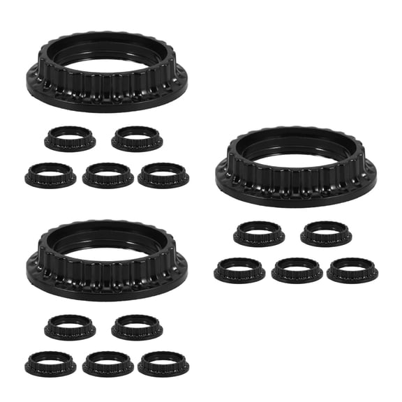 FRCOLOR 18 pcs  Socket Ring Retaining Rings For Lamp Light Fixture  Lamp Shade Rings E26 Lamp Holder Rings Light Collar Ring Lighting Accessories (US Standard)