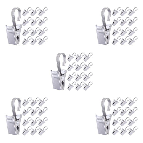 FRCOLOR 180 pcs Rug Clips for Hanging Heavy Duty For Carpets and Tapestries Stainless Steel Rug Hangers Rug Hanging Clamps for Wall Displays