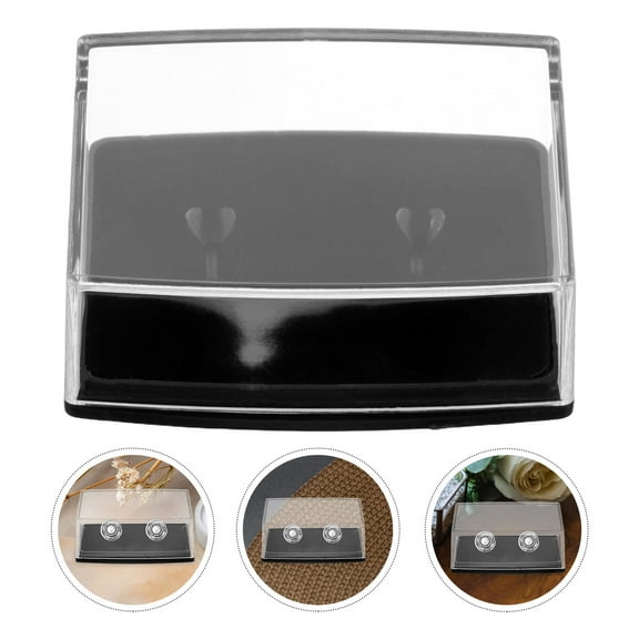 LABSERRON Engagement Ring Box Cufflinks Box Transparent Sponge 18Pack