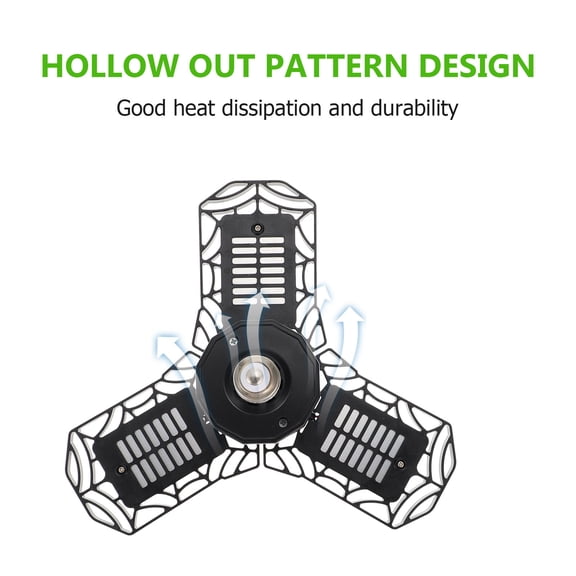 FRCOLOR 1PC Practical Garage Lamp Industrial Mining Light Deformable Folding Lamp 40W