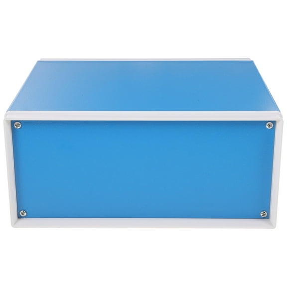 FRCOLOR 1Pack Enclosure for Electronic Projects for Button Boxes 7.86X6.48X3.54in Blue