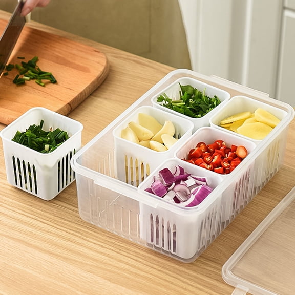 PAMINGONO Fridge Food Storage Container High-Grade Pp 1Pack 8.96x6.29x3.34in
