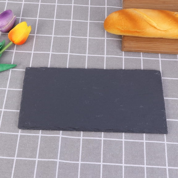 CIMAXIC Big Plates For Serving Food Rectangular Platter Black 1Pack