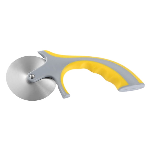 PAMINGONO Stainless Steel Pizza Cutter with Ergonomic Plastic Handle - 1 Pc Kitchen Tool for Effortless Slicing and Food Prep