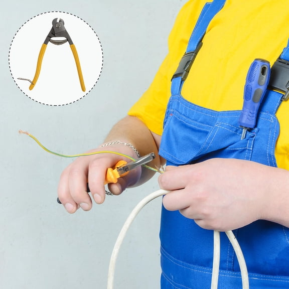 TAILTOSS Cable Cutting Pliers Yellow Alloy Steel For Professionals 1Set