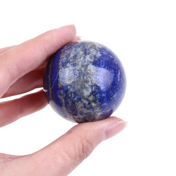 FRCOLOR 1Pc Crystal Ball Sphere for Home Decorative Paperweight in Blue