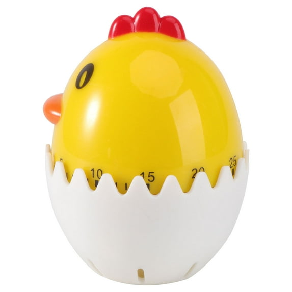 FRCOLOR 1Pc Lovely Timer Eggshell Chicken Shaped Mechanical Management Tool