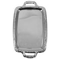 thumbnail image 1 of FRCOLOR 1Pc Vintage Silver Serving Tray Metal Household Tableware Tray for Dining Room, 1 of 8