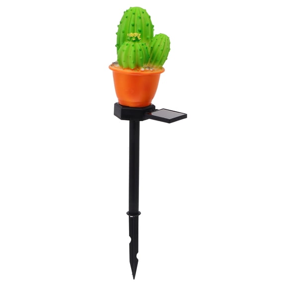 FRCOLOR 1Pc Simulated Cactus Lawn Lamp Decorative Garden Lamp Waterproof Solar Light
