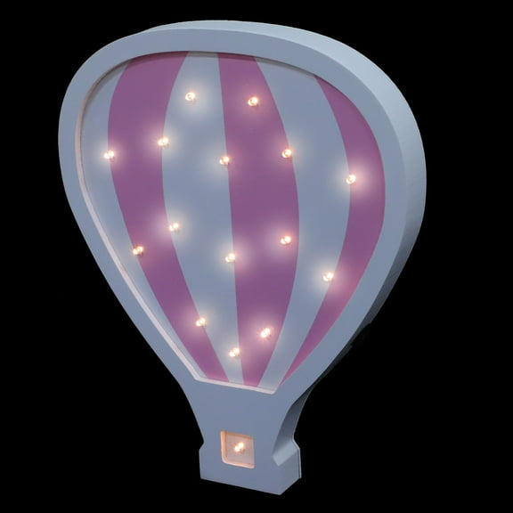 PAMINGONO Chic Acrylic Pink Hot Air Balloon Night Light for Portable Night Light 1Pack 11.8x9.4in
