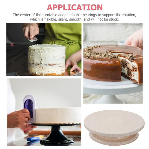 FRCOLOR 1Pcs Beige Cake Baking Accessory for Effortless Operation in Baking and Decorating