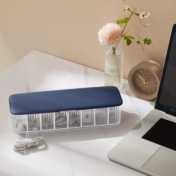 FRCOLOR 1Pcs Desktop Cable Management Box for Living Room Multi-grid Design 28.6in