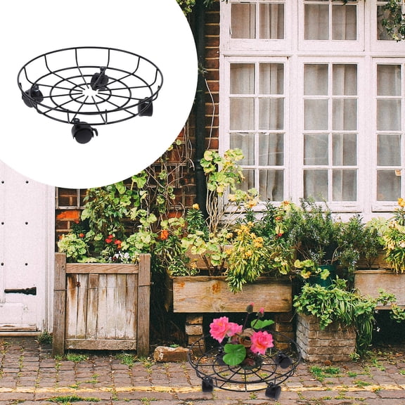 LABSERRON Sturdy Planter Base Iron For Potted Plant 1Pack 13.4x13.4in