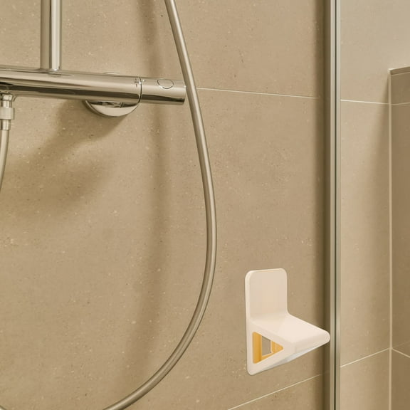 WRISTBIQUE Shower Step Stool White Plastic 1Pcs Anti Slip for Pregnant Women and Elderly