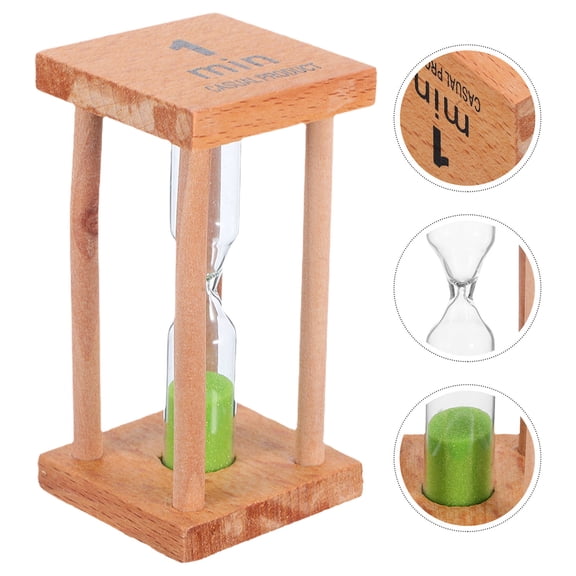 LABSERRON cate Green Hourglass 1 Minute Timer for Cooking and Game Timing