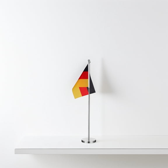 FRCOLOR Stainless Steel Telescopic Flag Holder Compact Design for Daily Desktop Decor