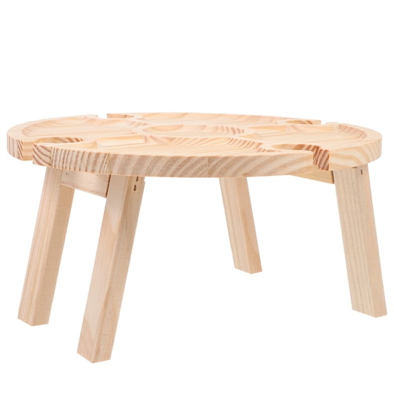 TAILTOSS 1Pcs Sturdy Portable Table Round For Dinner Trays During Picnic Gatherings