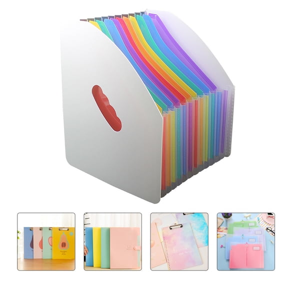 FRCOLOR 1Set Desktop File Organizer Plastic Document Folder for Documents 11.99X10.02X1.18in