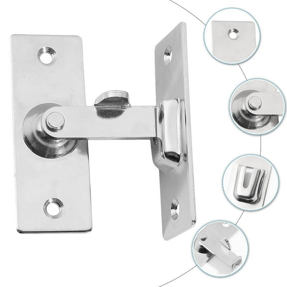 FRCOLOR 1Set Door Bolt for Home and Window Security in 8 x 3 x 2.5in in Silver