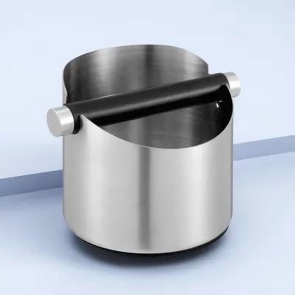 FRCOLOR  Stainless Steel Coffee Slag Bucket Plated Silver for Home and Bar Use Compact Size