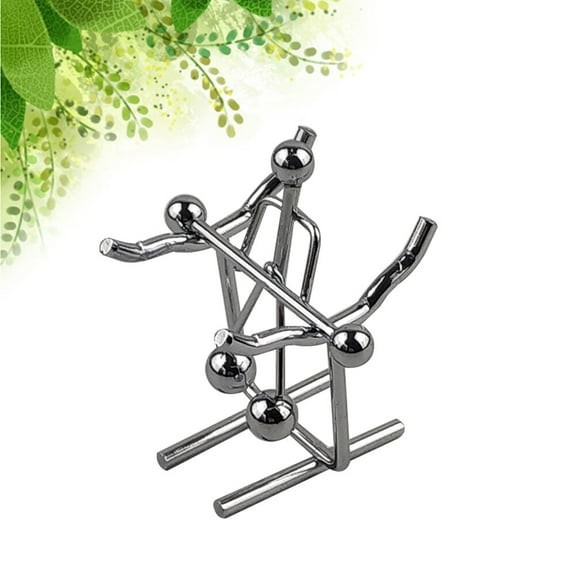 FRCOLOR 1Set Iron Figurine Balancing Pendulum Toy for Home Office Desktop Decoration Assorted Color