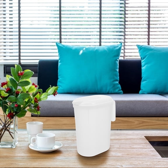 PAMINGONO 1Pc Clear Plastic Water Kettle Large Volume Comfortable Grip for Home Drinking Needs