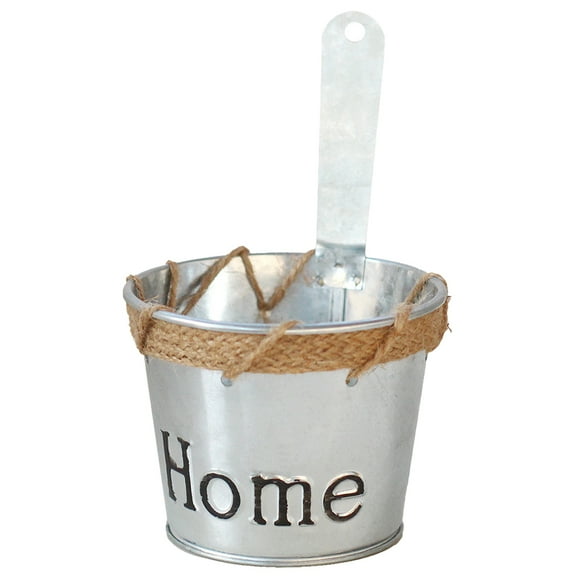 FRCOLOR 1Set Silver Iron Wall Planting Basket for Flower Arrangement 3.9x3.9x6.3in