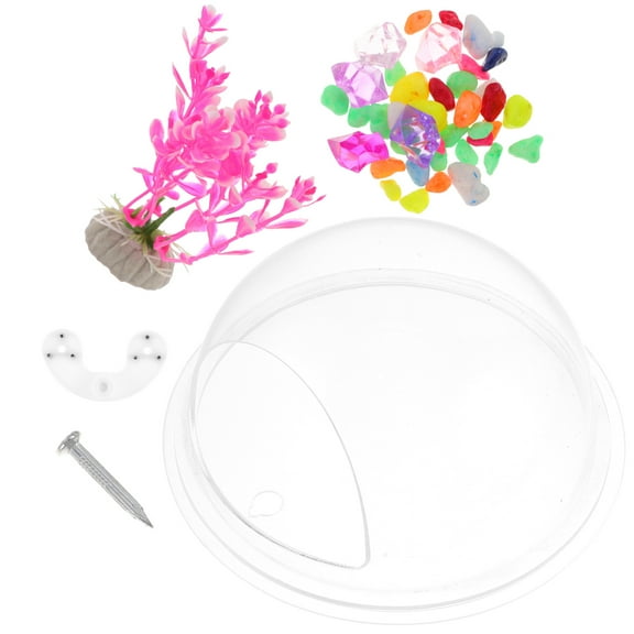 FRCOLOR 1Set Wall Mounted Acrylic Fish Bowl Large for Home Owners and Fish Enthusiasts