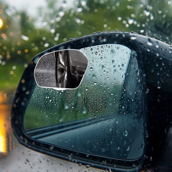 FRCOLOR 1pair Blind Spot Car Mirror Glass Frameless Convex Side Mirror Blindspot Wide Angle Rear View Car Mirrors For Cars Suv Trucks Rvs Car Accessories