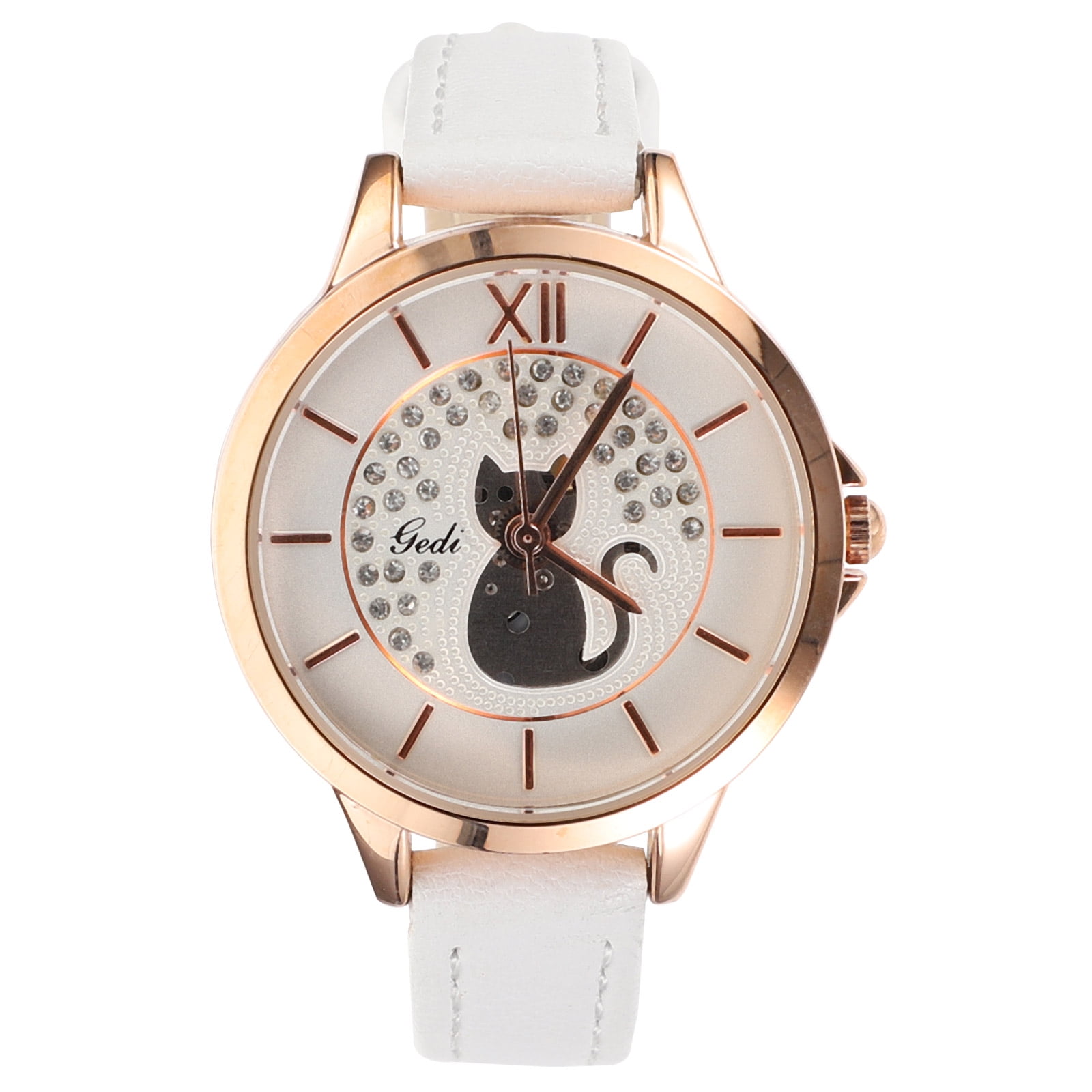 FRCOLOR 1pc Cat Pattern Watch Lady Wrist Watch Prevalent Women Girl