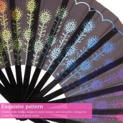 FRCOLOR 1pc Delicate Peacocks Tail Design Folding Fan Classical Craft Fan Foldable Fan