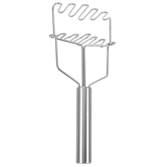 FRCOLOR 1pc Stainless Steel Potato Press Baking Tool Wave Type Potato Press for Home Restaurant (Silver)