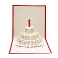 thumbnail image 1 of FRCOLOR  2 PCS Birthday Cake Greeting Card Decorations Cards Child Red, 1 of 8