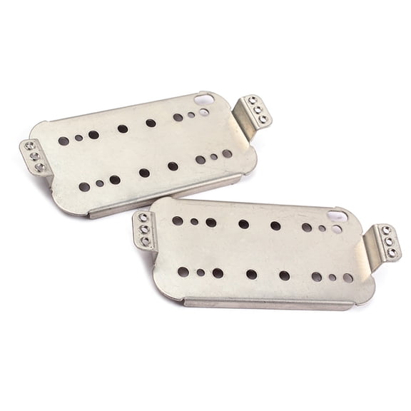 FRCOLOR 2 PCS Guitar Neck Bridge Humbucker Pickup Base Plate 50mm 52mm Pole Spacings Humbucker Bridge Neck Set
