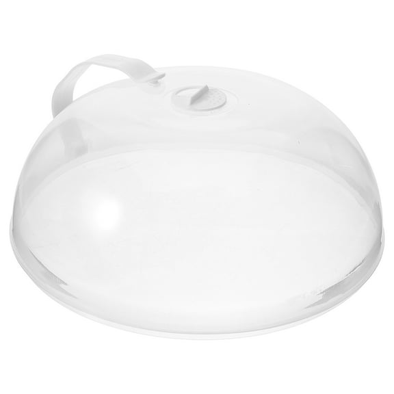 FRCOLOR 2 PCS Microwave Cover Holder Screen Food Dust Cover Food Guard 27x27x12cm White