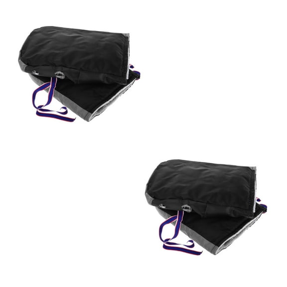 FRCOLOR 2 Pairs Motorcycle Handlebar Gloves ATV Snowmobile Scooter Handle Grip Gloves Winter Fluff Warmer Thermal Cover Rider Gloves Windproof Hands Warmer Mitts for Cold Weather