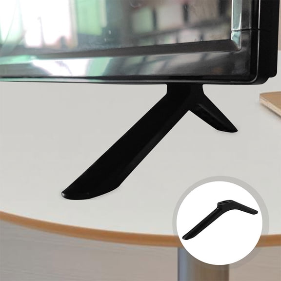 LABSERRON black plastic furniture feet TV Stand PP Easy Installation Home Users Bedroom 2 Pairs