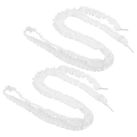 TAILTOSS White Polyester with Cute Decorative Lace Design, and Stylish Replacement Laces for Shoes