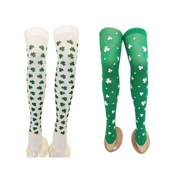 FRCOLOR 2Pairs Socks Women Over The Knee Socks For Patrick Day Assorted Color Stocking