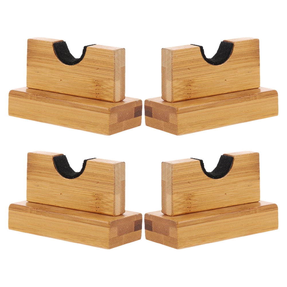 FRCOLOR 2 Pairs of Wooden Baseball Bat Holder Stable Bat Display Rack ...