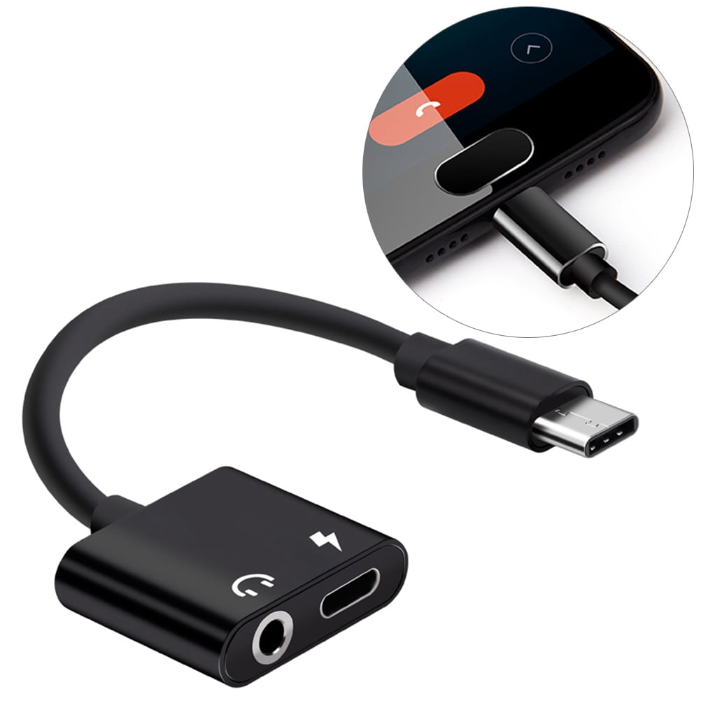 FRCOLOR 2 Pc Audio Jack to USB Earbuds Volume Control Stereo Headphone ...