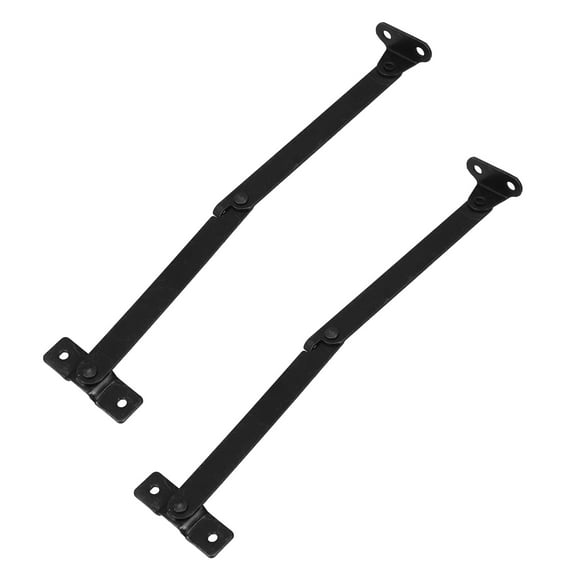 FRCOLOR 2 Pcs Antique Brass Lid Folding Support Hinges Functional and Stylish Lid Stay Hinges for Wooden Boxes Jewelry Cases and Chests