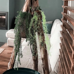 LABSERRON 2-Pack Artificial Hanging Moss Garland, Realistic Plastic Greenery for Home, Garden, Patio Decoration
