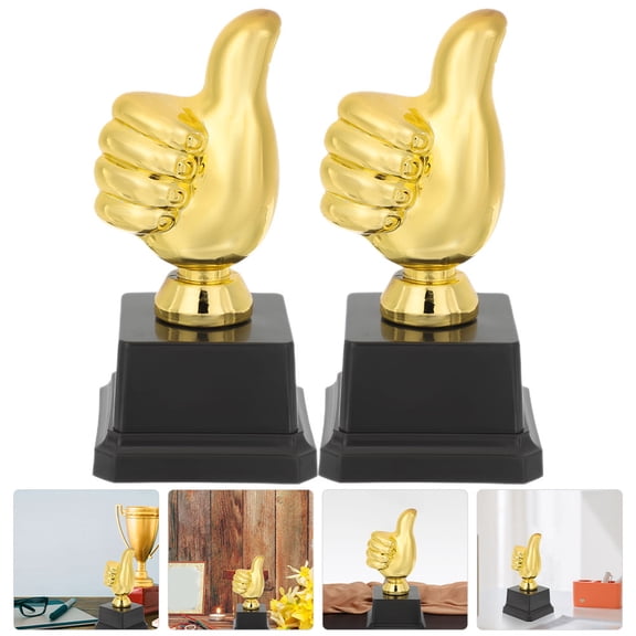 FRCOLOR 2 Pcs Award Small Trophies Kids Trophy Medal Toy Practical Child