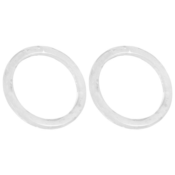 FRCOLOR 2 Pcs Bag Handle Rings Handles Cosmetic Beach with Zip White