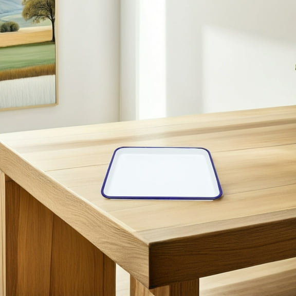 FRCOLOR  2 Pcs Baking Equipment Cooking Tray Dishes Pie Oven Pan White