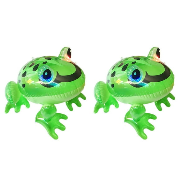 FRCOLOR 2 Pcs Balloon Frog Balloons Elastic Inflatable Toy Child