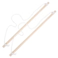 thumbnail image 1 of FRCOLOR 2pcs Adjustable Wooden Garden Flag Pole Kit with Wall Mount Bracket for Hanging Banners and Flags Decorative Wood Pole for Yard, 1 of 8